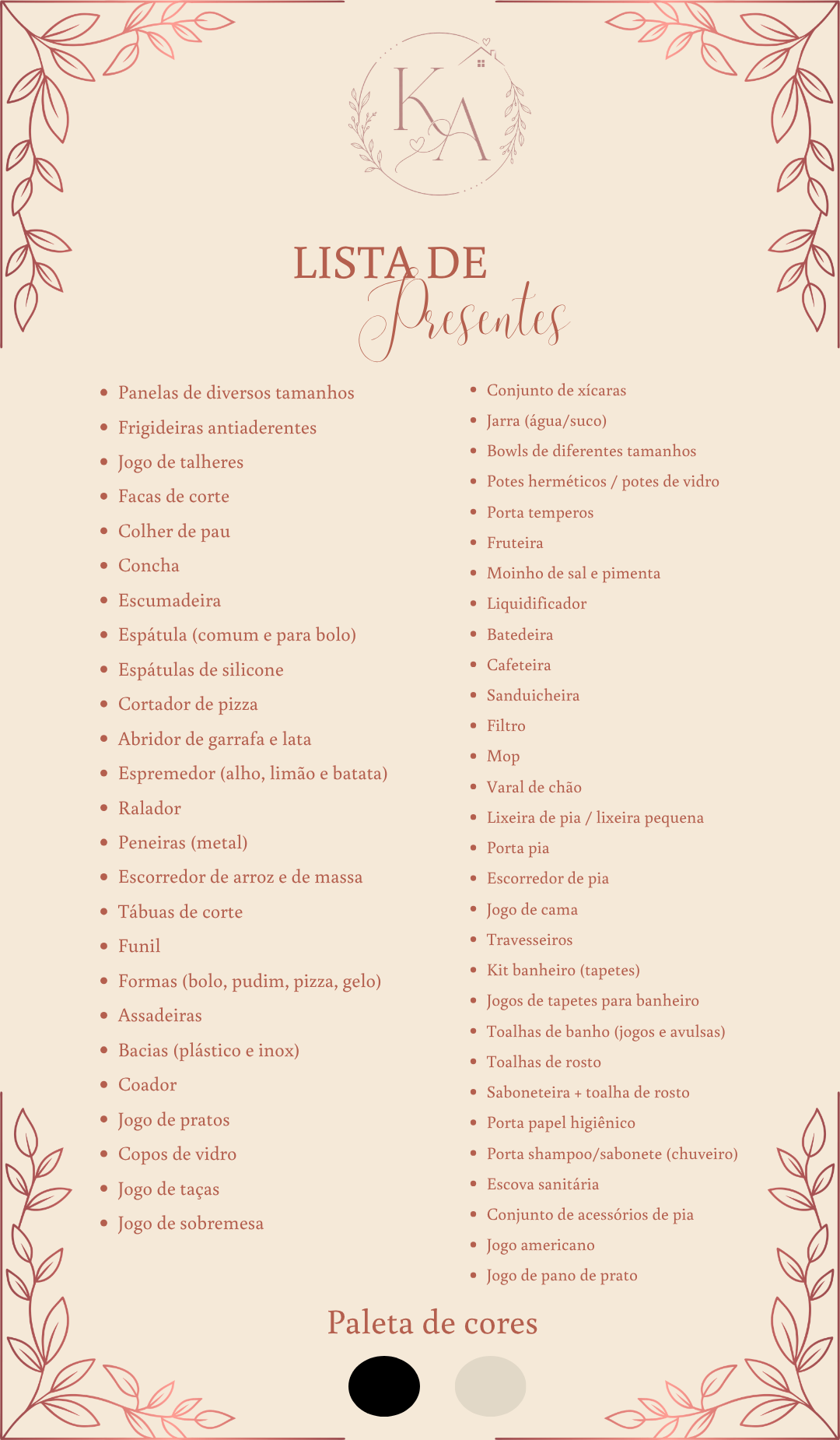 lista de presente